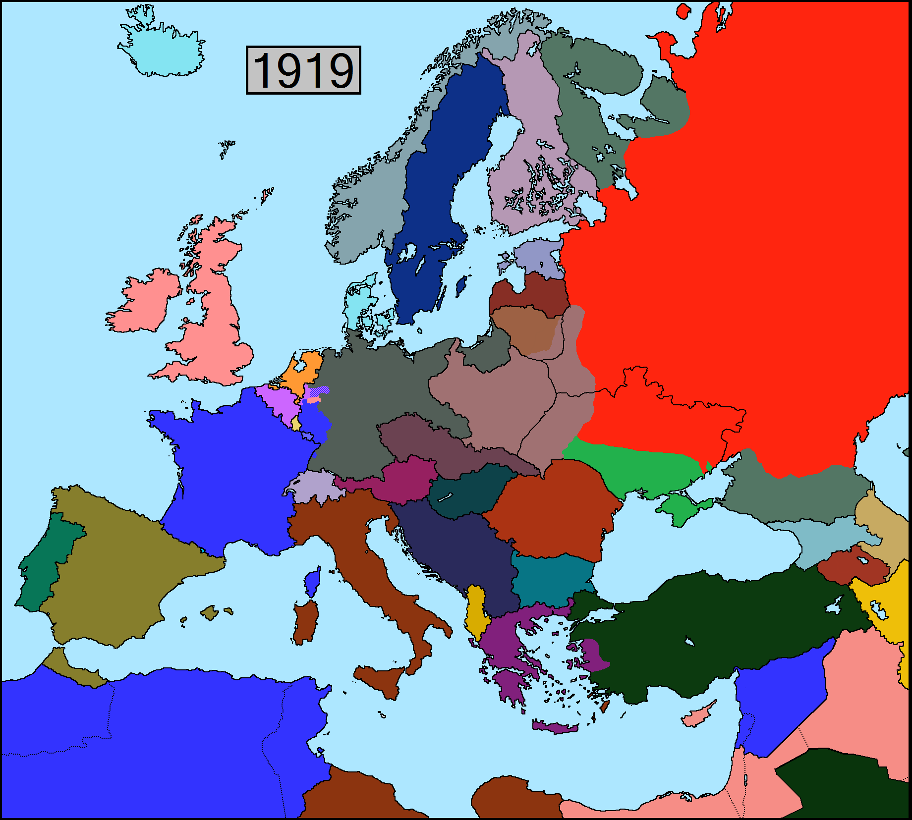 Карта европы 1920x1080