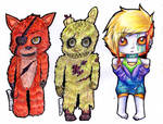 FNAF + Yibv Bookmarks by EHXKOR