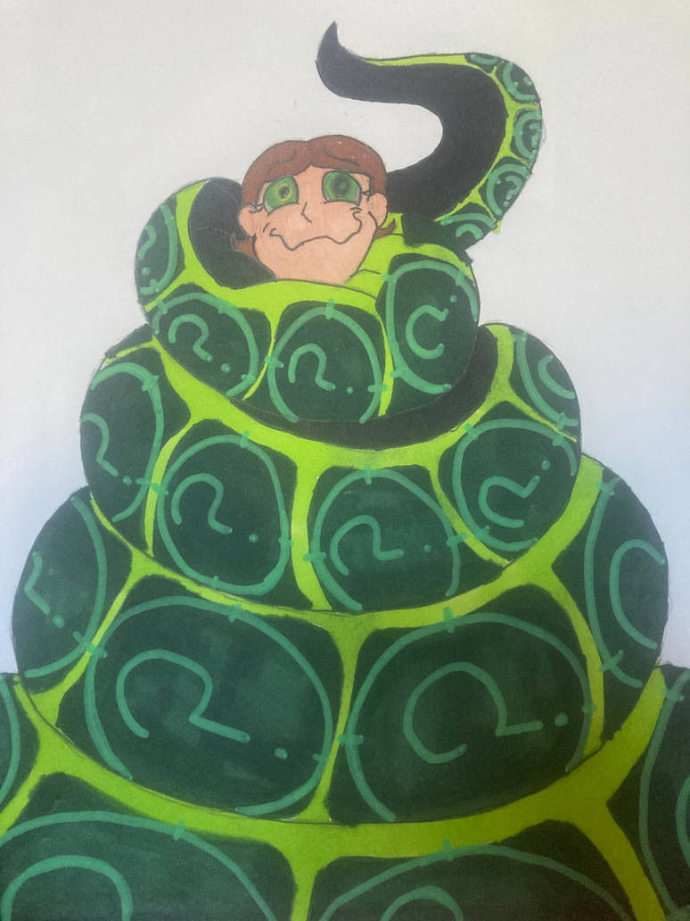 Naga Riddler coiling and hypnosis 2 by AngelofWeirdness on DeviantArt