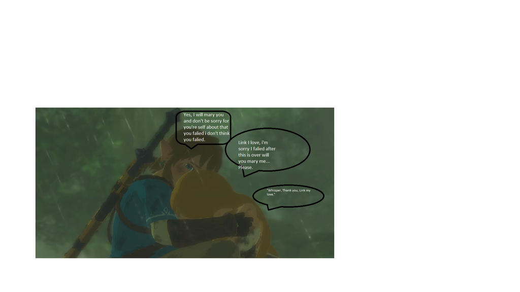 Zelda crying in Link's arms and her propoes by artchampion23 on DeviantArt