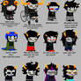 Homestuck Trolls according to my 13Yearold brother