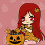 chibi pumpkin girl