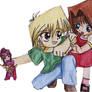 Chibi yugioh: Jou and Anzu