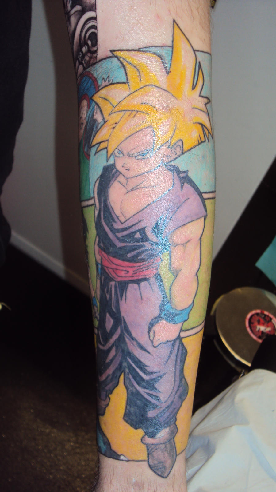 Gohan Tattoo Finished by hulfie on DeviantArt