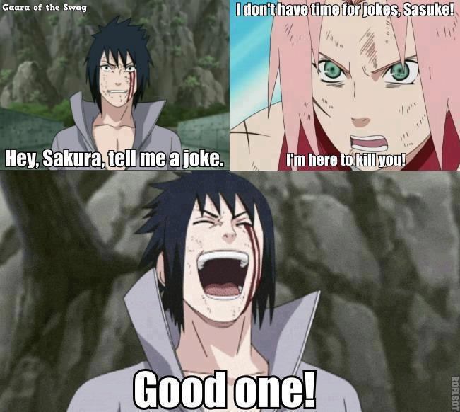 Sakura tell Sasuke a joke! :D