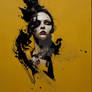 Black, Yellow and Gold Portrait 07