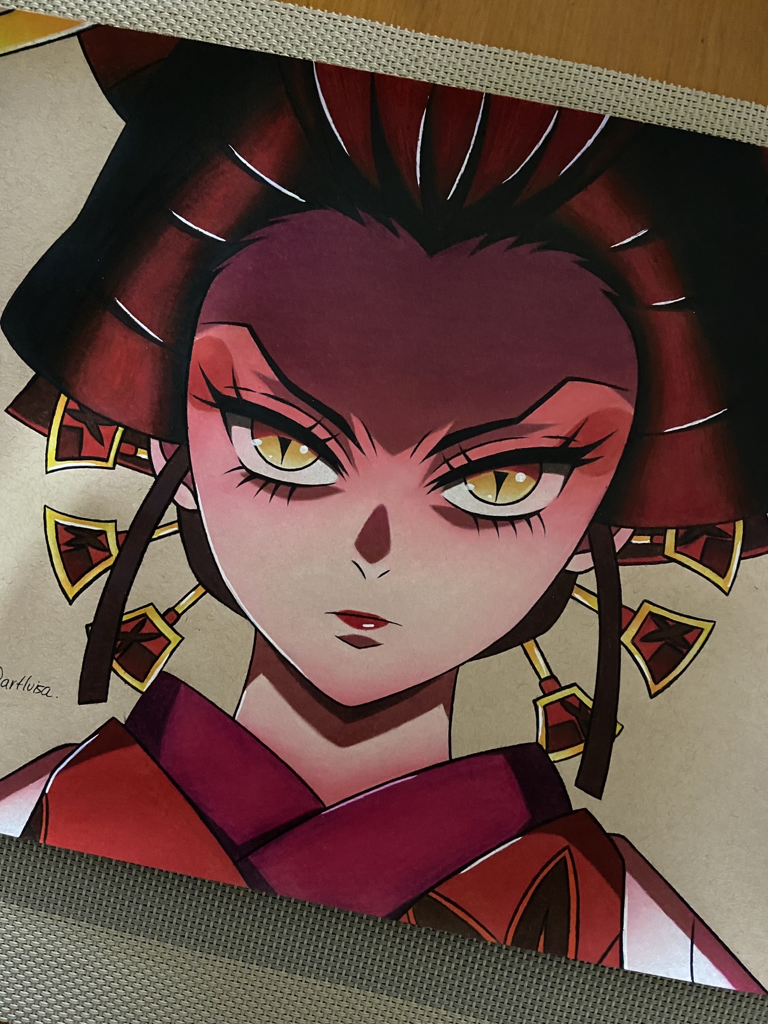 Daki draw from kimetsu no yaiba by Artluisa by Artluisaf on DeviantArt