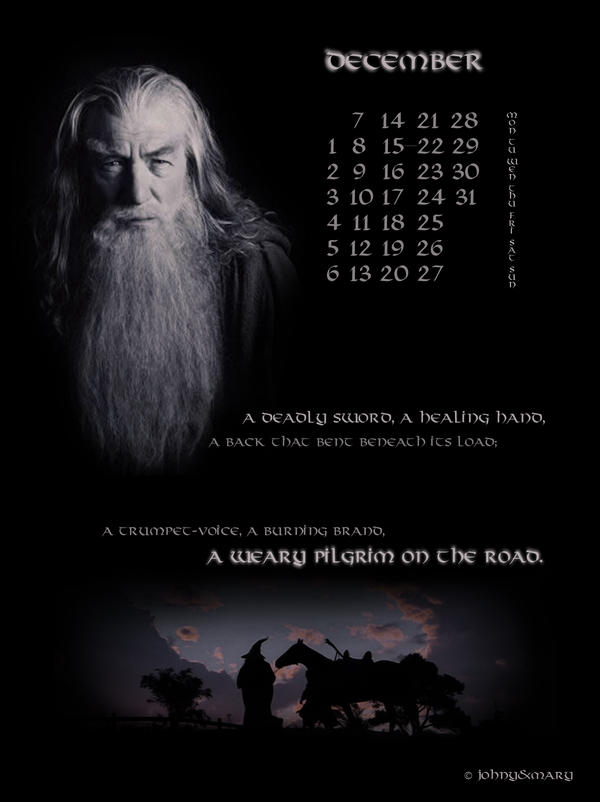 LoTR calendar 2009_December