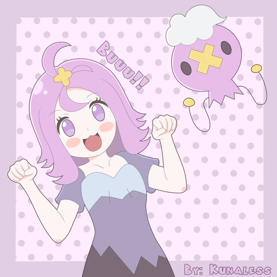 Happy Halloween! - Pokemon, Acerola and drifloon by Kunaless