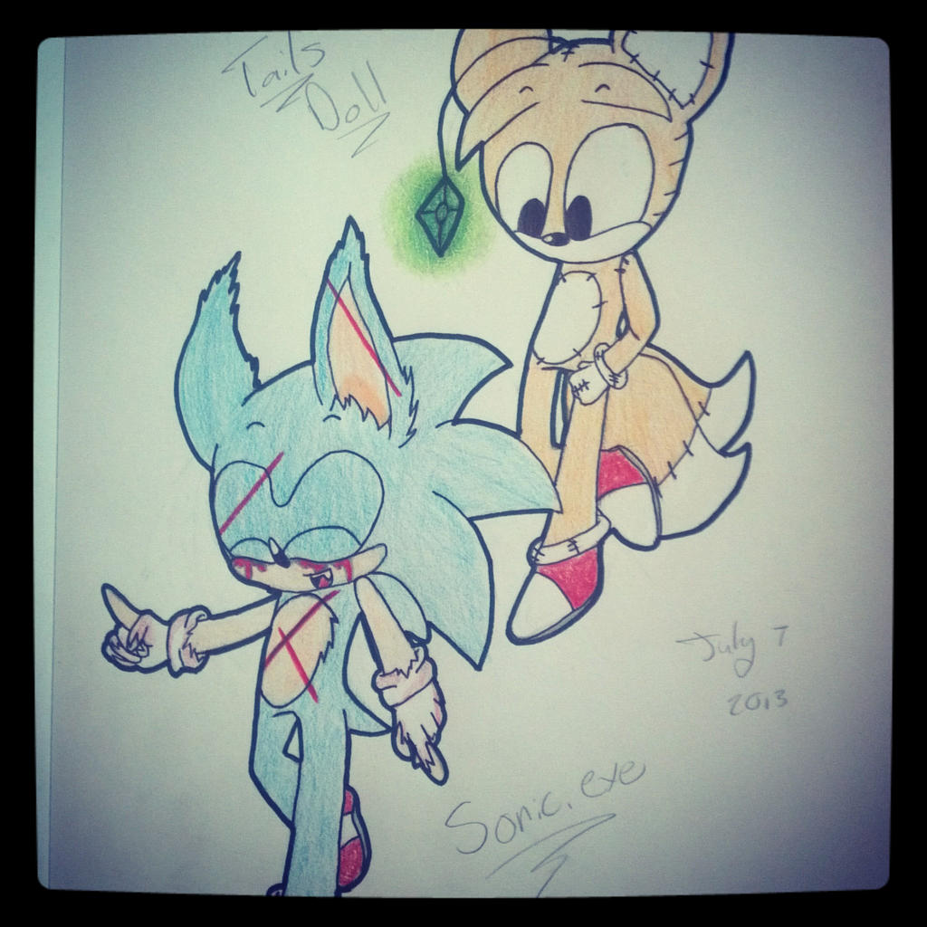 Sonic Exe Vs Tails Doll by sonadow4ever98 on DeviantArt