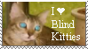 I Love Blind Kitties Stamp