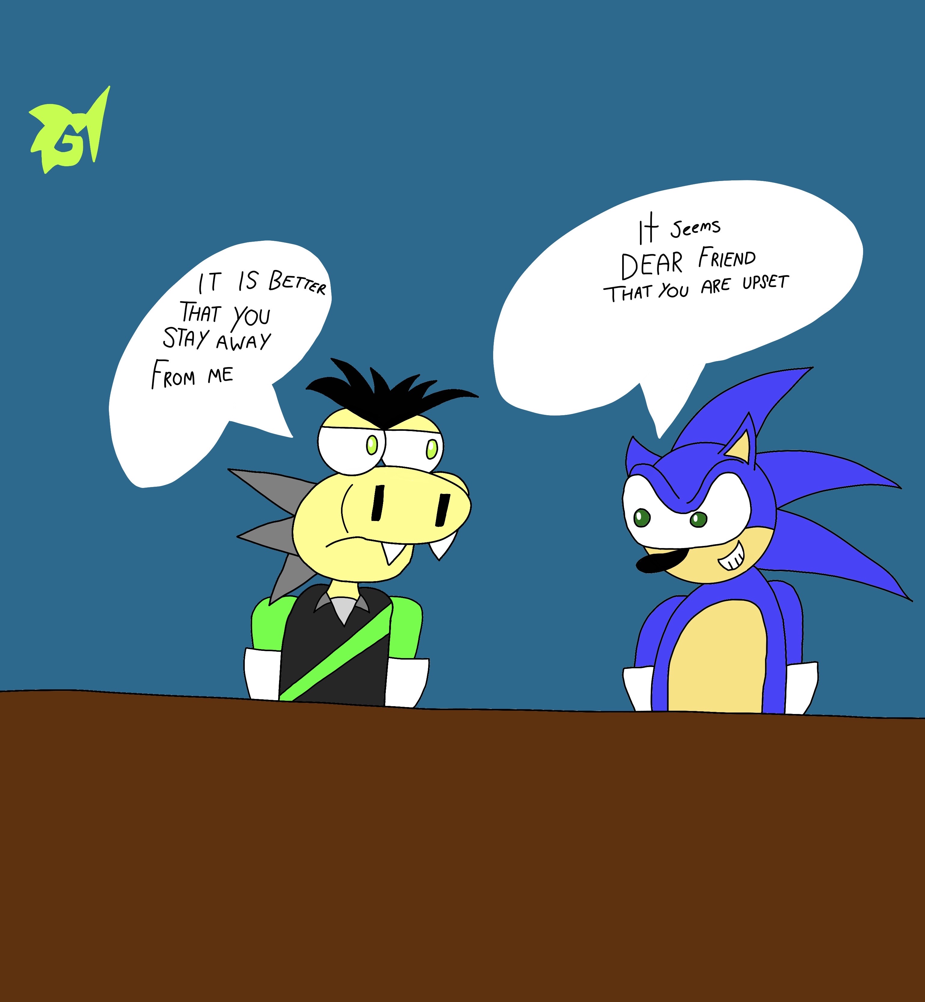 Danny meeting sonic by GLITCHED-MOMENT on DeviantArt