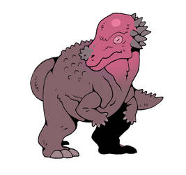 Cartoon Pachycephalosaurus