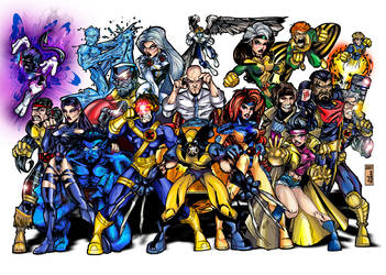 X-MEN, color by ALEROGER