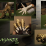 GoldFur Dragon Gloves