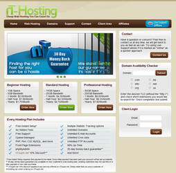 nT-Hosting Web Hosting Design