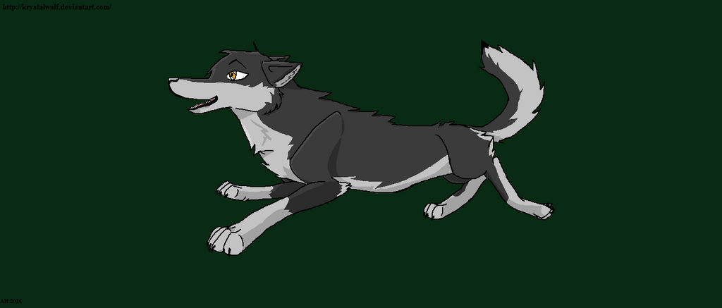 Floating Wolf by KrystalWulf on DeviantArt