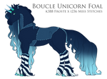 L216 Frosted Stitches - foal design