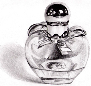 Chanel perfume bottle drawing by DMartIT on DeviantArt