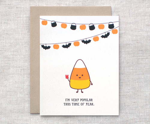 Candy Corn Greeting Card