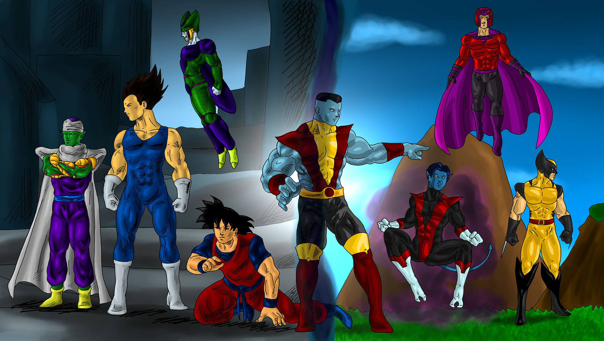 X-MEN - DBZ crossover