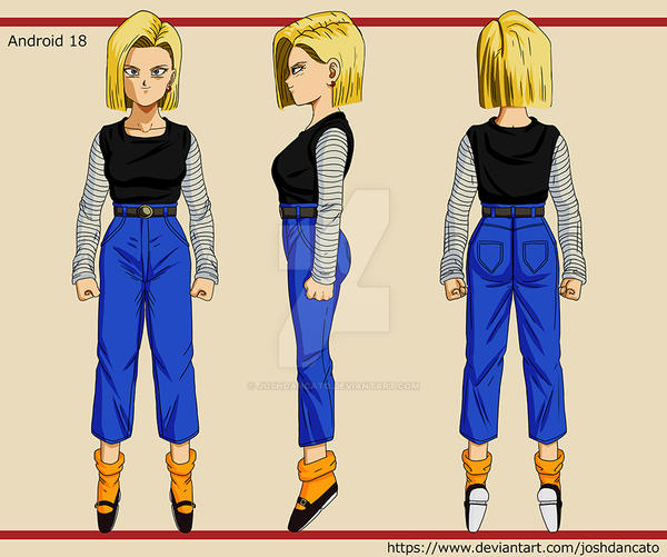 Android 18 Model Sheet by joshdancato on DeviantArt
