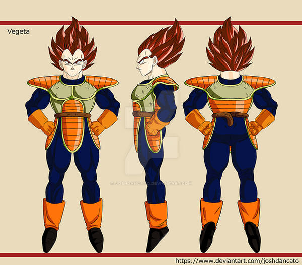 Vegeta Original Color Scheme