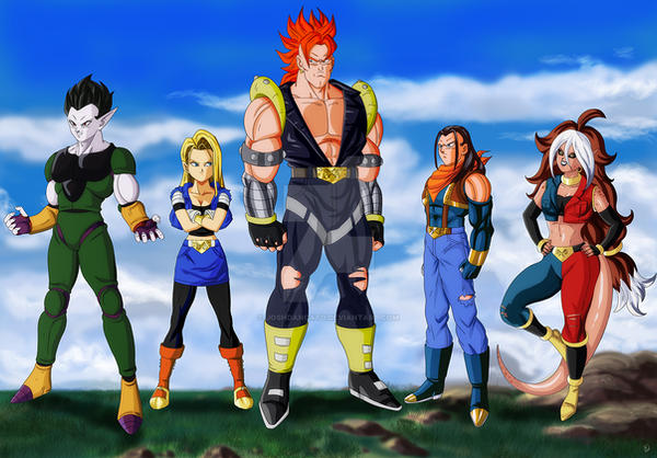 DBZ Super Android 16 17 18 21 Cell by joshdancato on DeviantArt