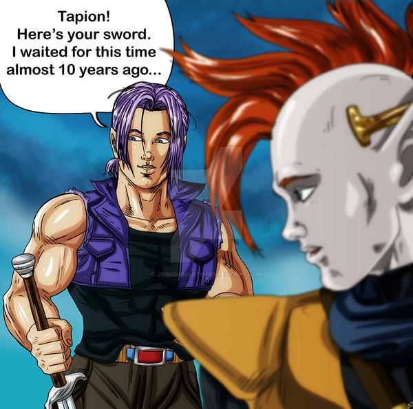 Trunks Tapion DBZ Trunks and Tapion renunion by joshdancato on DeviantArt