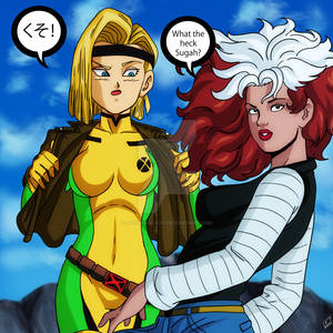 X-Men DBZ Rogue and Android 18