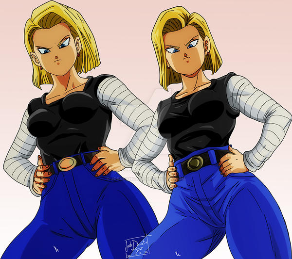 Dragon Ball Z Episode 225 Trunks and Android 18 Production Cel