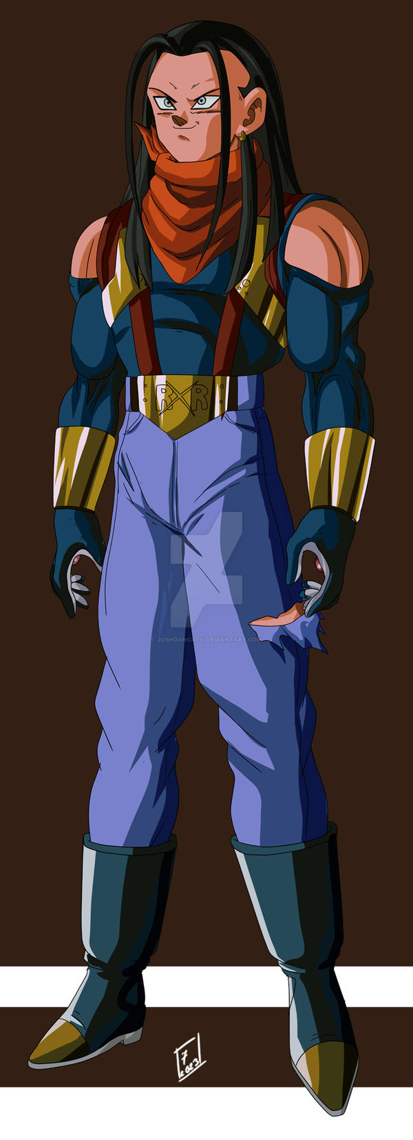 Dragon Ball Z the Antagonist Super Android 17 by joshdancato on
