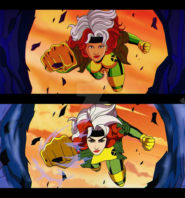 Rogue X Men Flying X-Men 97 Trailer Screenshot Redraw Rogue by joshdancato on DeviantArt