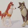 Balto and Jenna figures