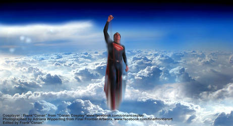 SUPERMAN UP UP IN THE SKY