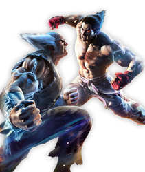 Kazuya vs Heihachi render (request)