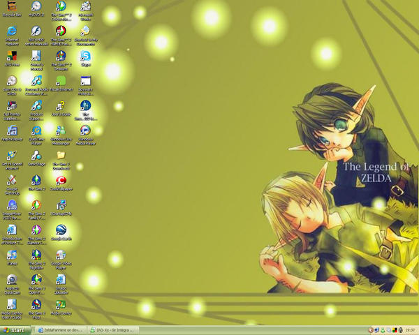 My Saria and Link Background