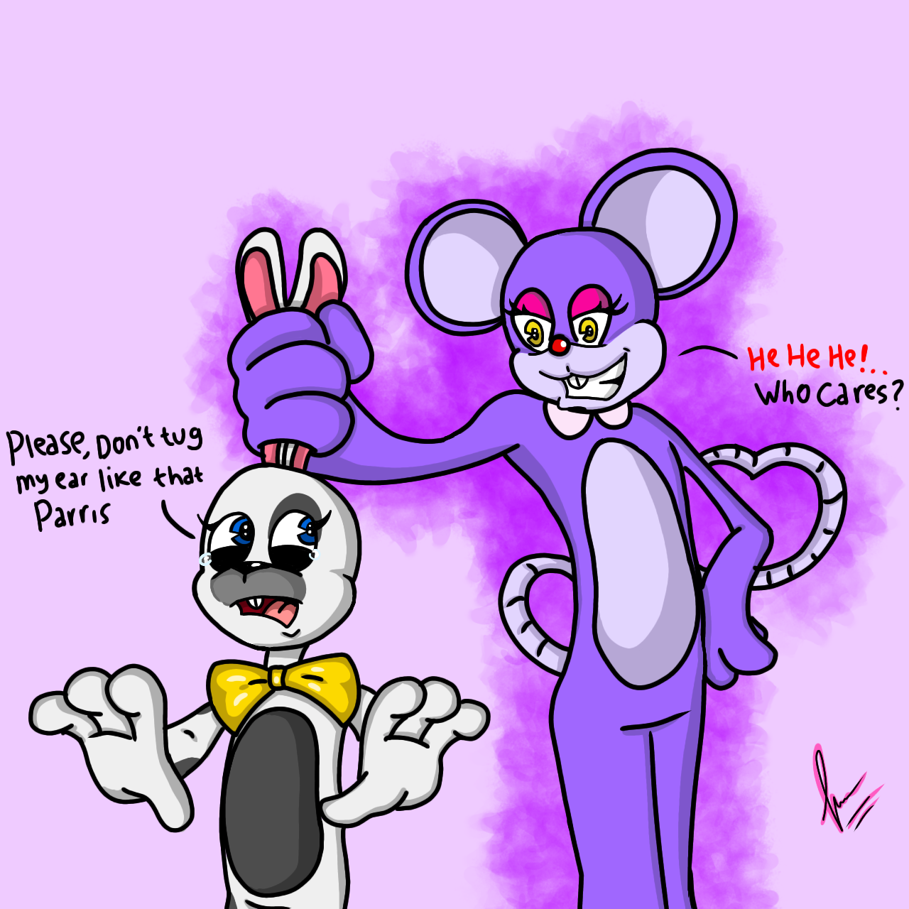 Raphie and Parris | Cute art by Frettycomics on DeviantArt
