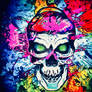 Abstract Psycho Skull 6