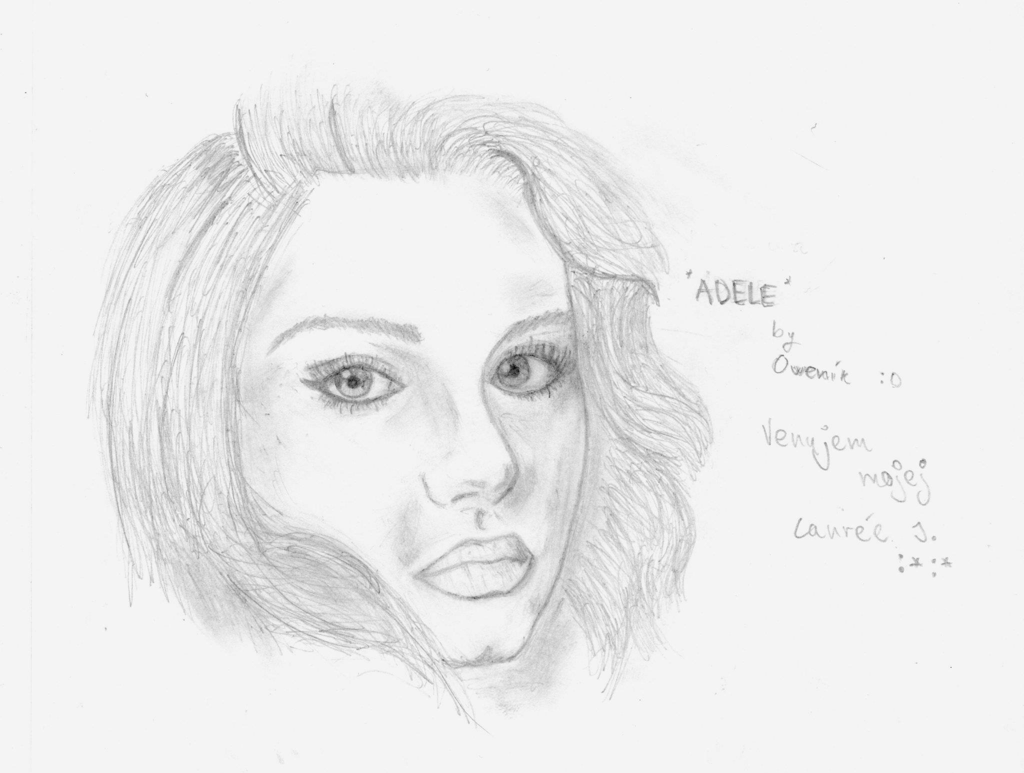 Adele drawing by guynamedowen on DeviantArt