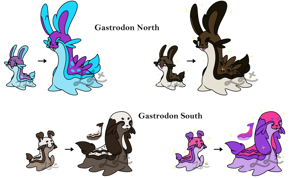 Shellios Evo Gastrodon Evolution Shellos Pokémon Adventures Gastrodon Pokédex,