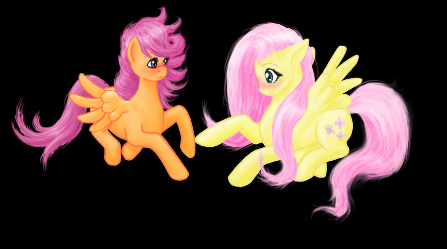 Scootaloo and Fluttershy