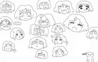 Hetalia- Canada Face Sketch Dump