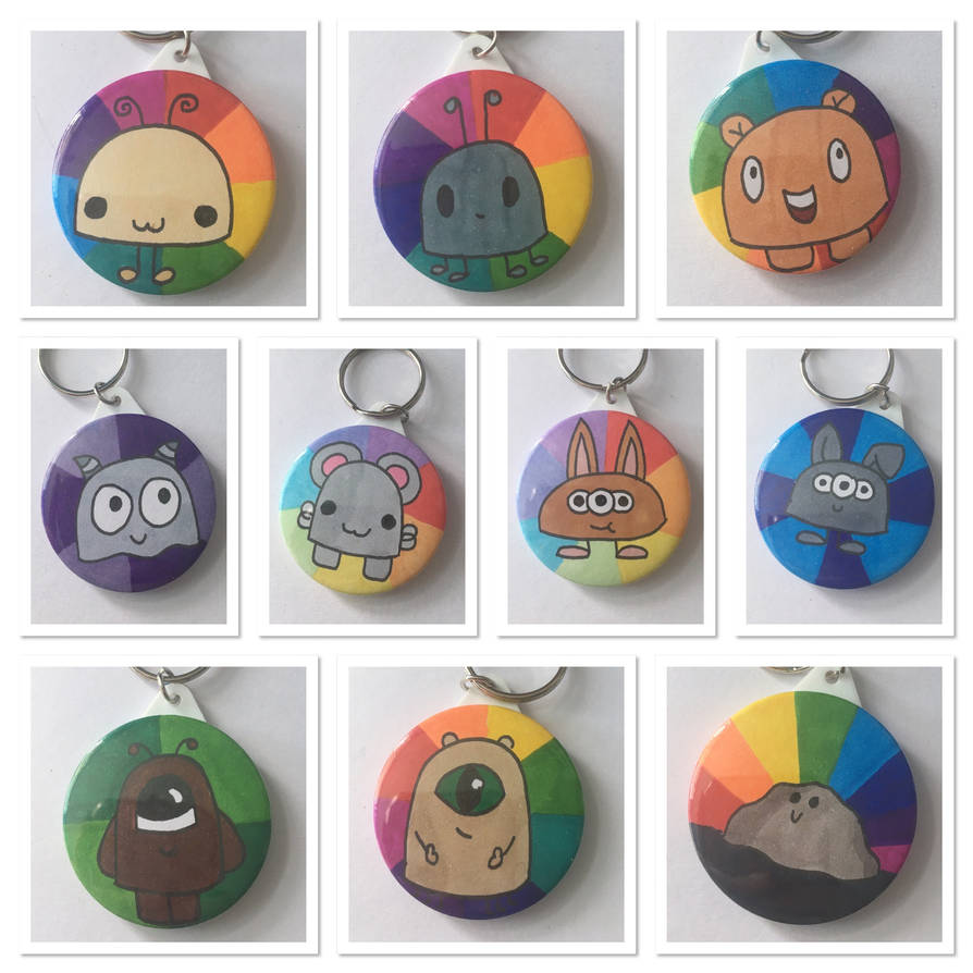 Monster keyrings by CraftedByColette on DeviantArt