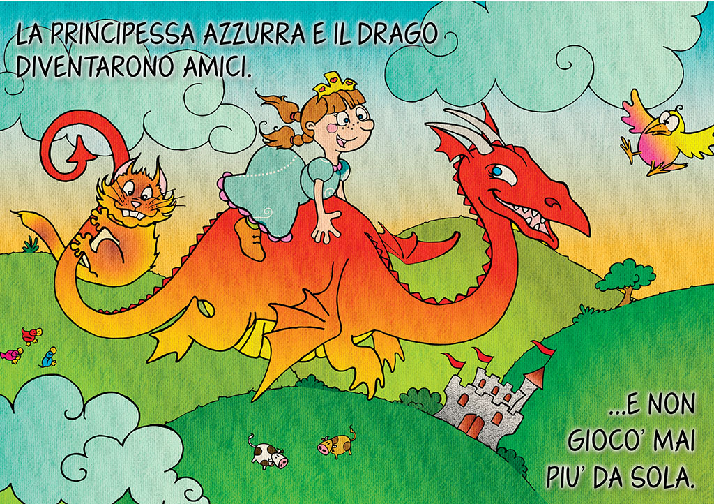 Princess Azzurra and the gluttonous dragon