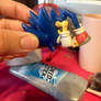Sonic the Hedgehog doing a spin dash 