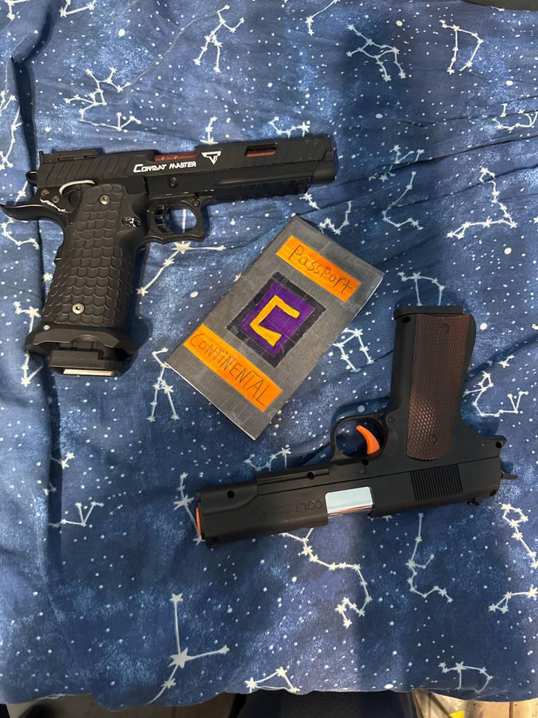 John Wick guns and the continental VIP passport by Hector31298 on ...