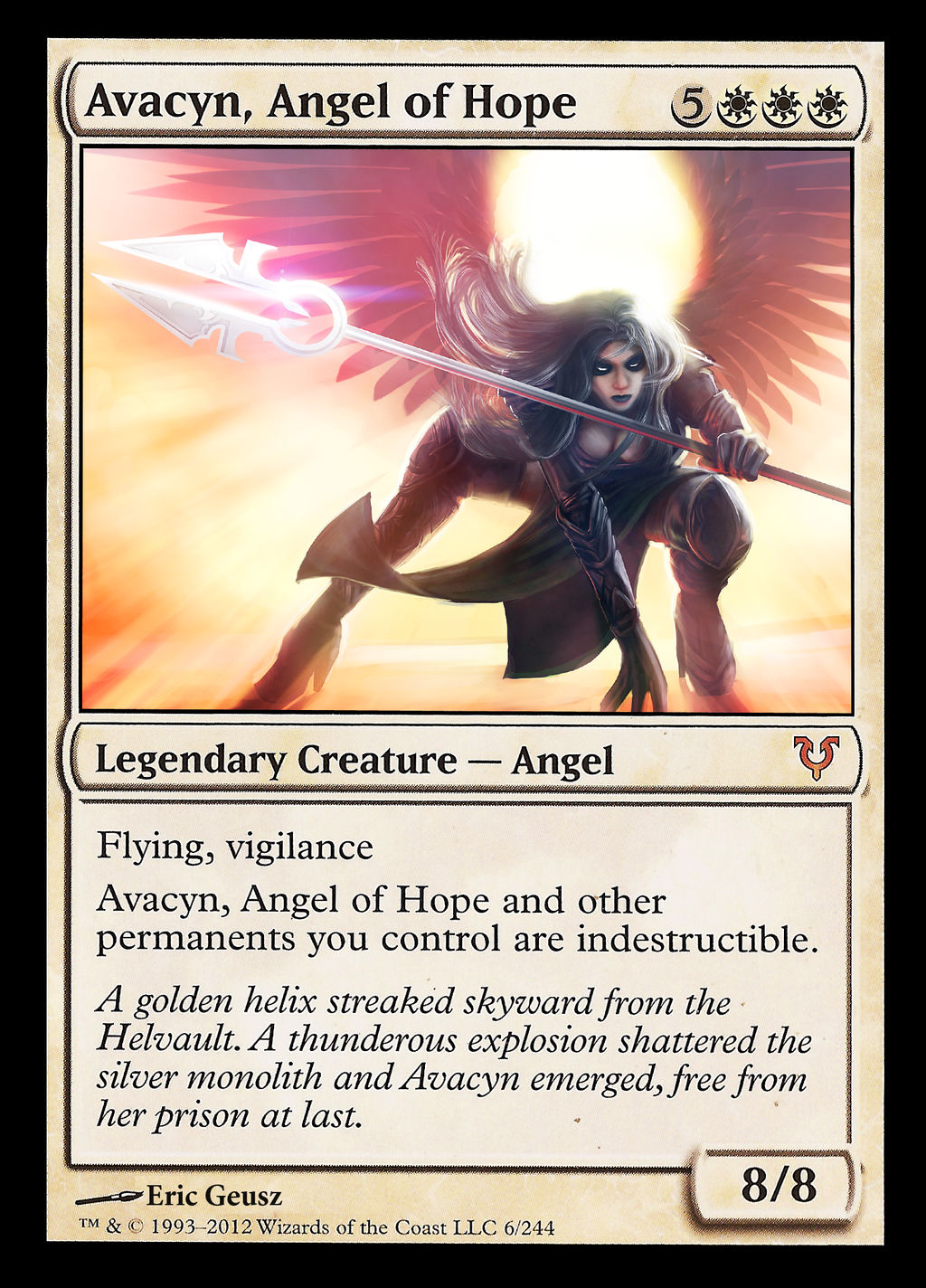 avacyn mtg cards Avacyn, Angel of Hope ANGEL TRIBAL Magic Custom Commander Deck Legendary Creature Archangel Avacyn//Avacyn, the Purifier Magic