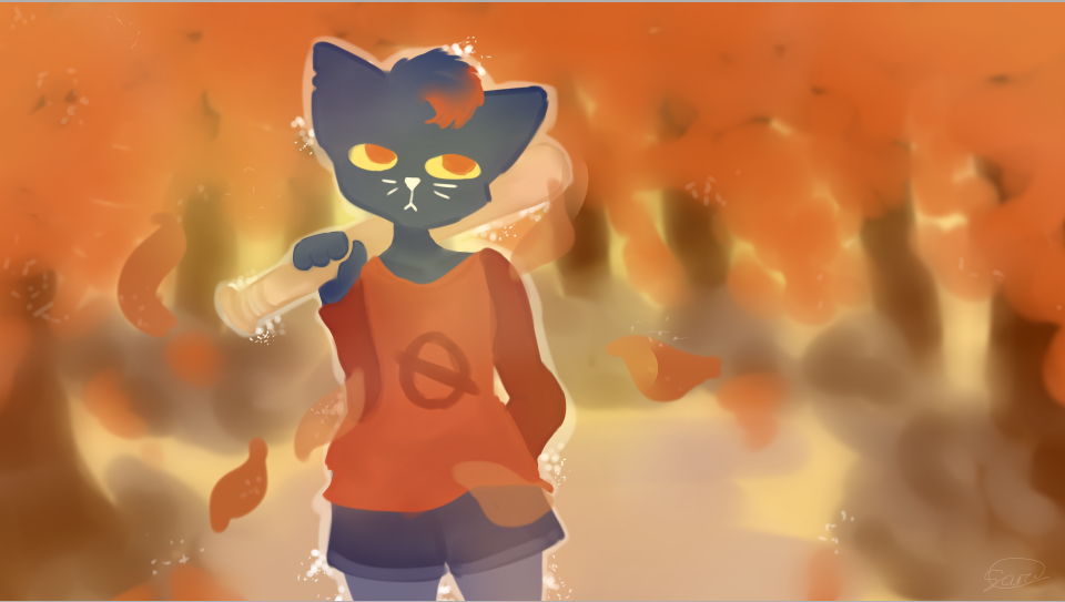 Night In The Woods Mae Painting