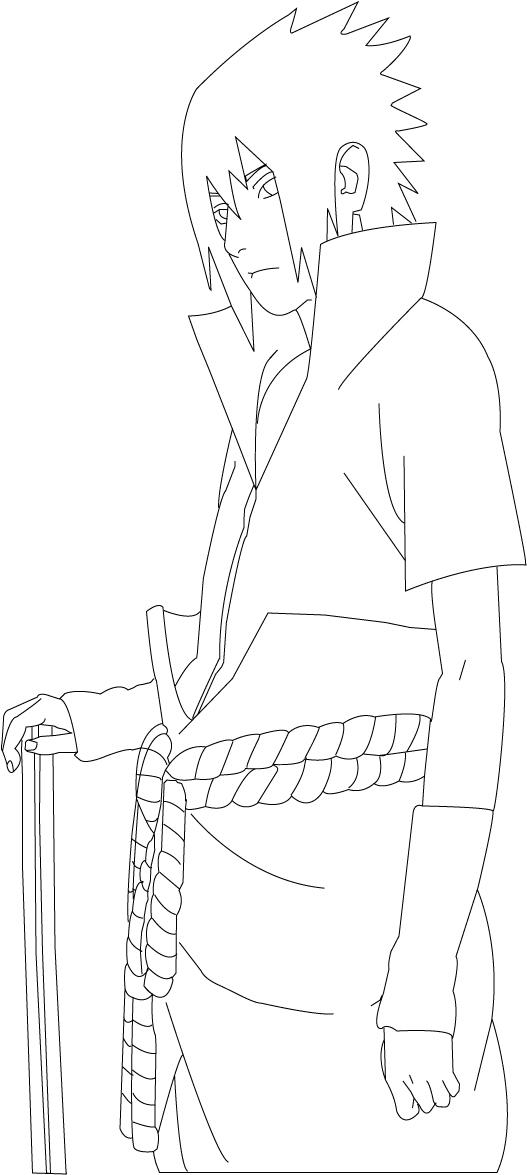 Sasuke Line Trace Sasuke Lineart by dmtstudios on DeviantArt